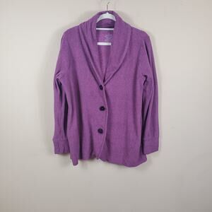 Cuddleduds Shawl Neck Fleece Lined Cardigan Size M